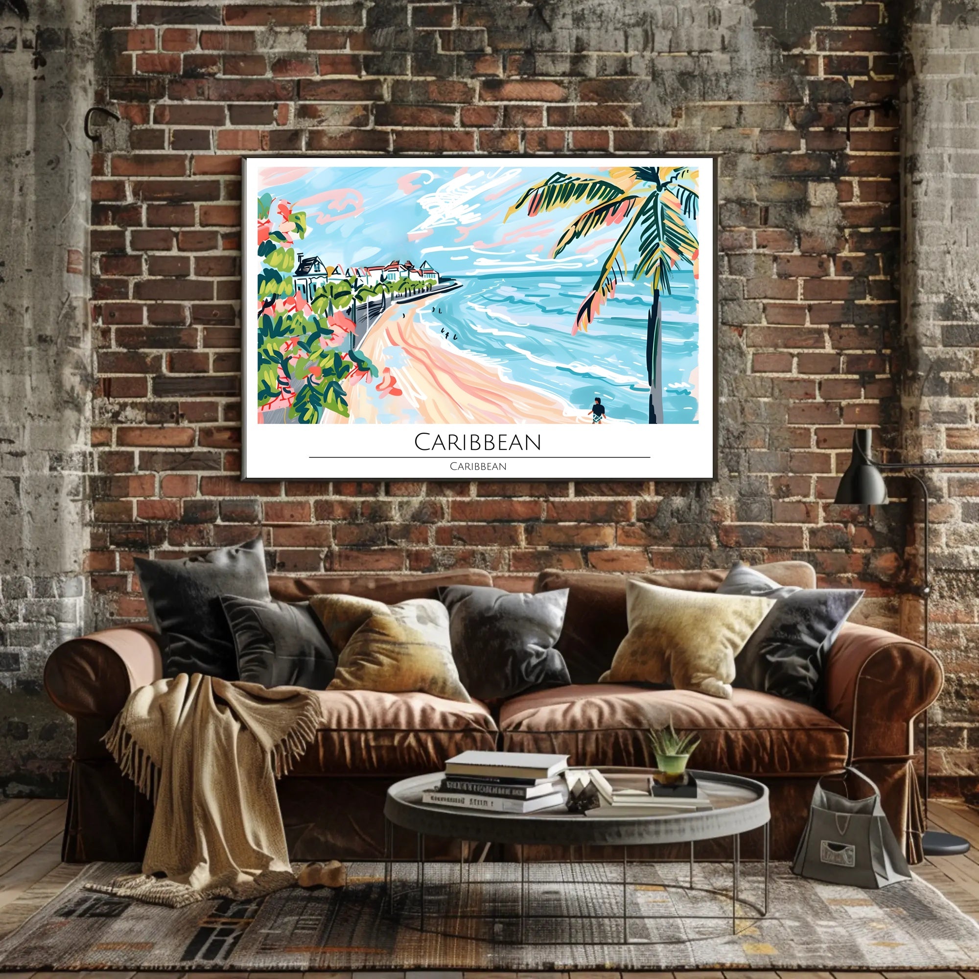 Caribbean Beachscape Poster PosterGoat