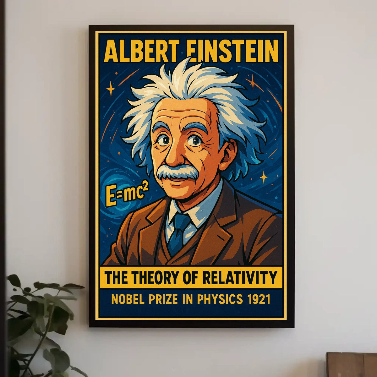 Einstein Relativity Cosmic Landscape Wanderlust Poster