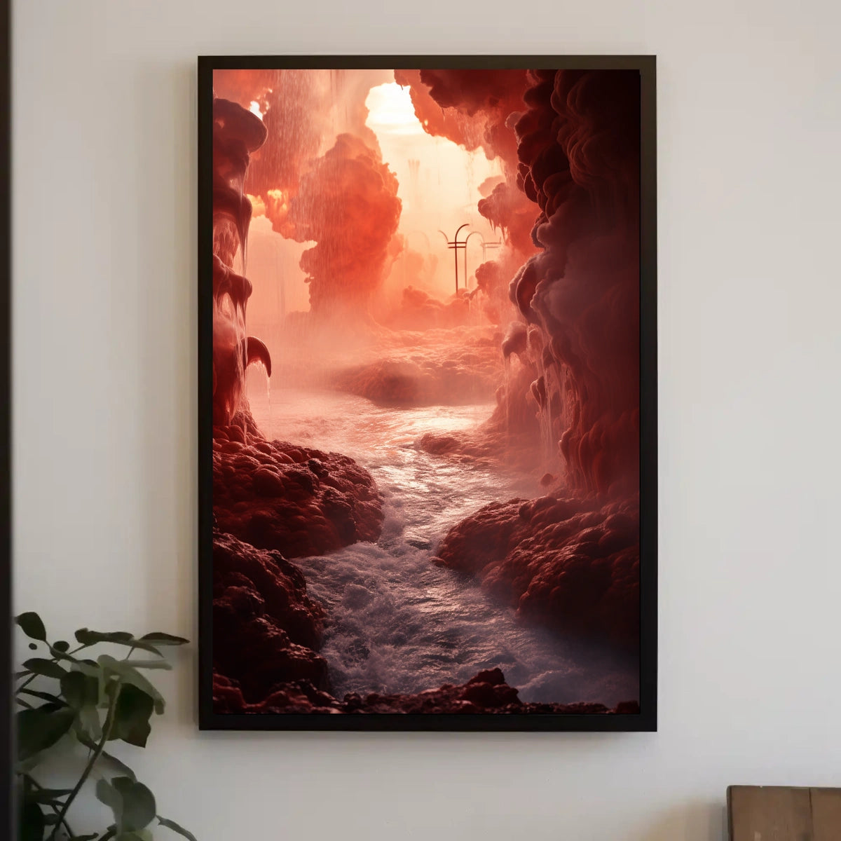 Mystical Cavern Landscape Poster