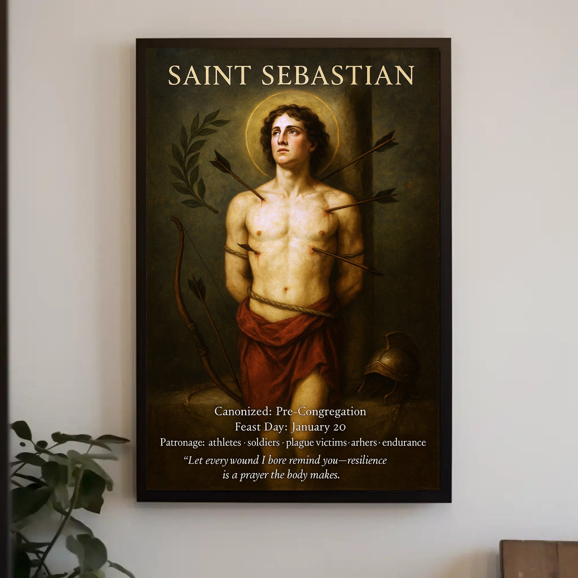 Saint Sebastian Patron of Resilience Poster PosterGoat