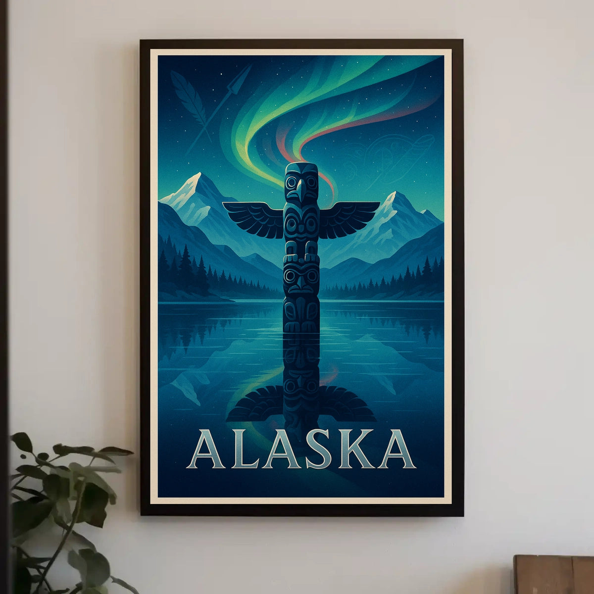 Alaska Land of the Northern Lights Poster
