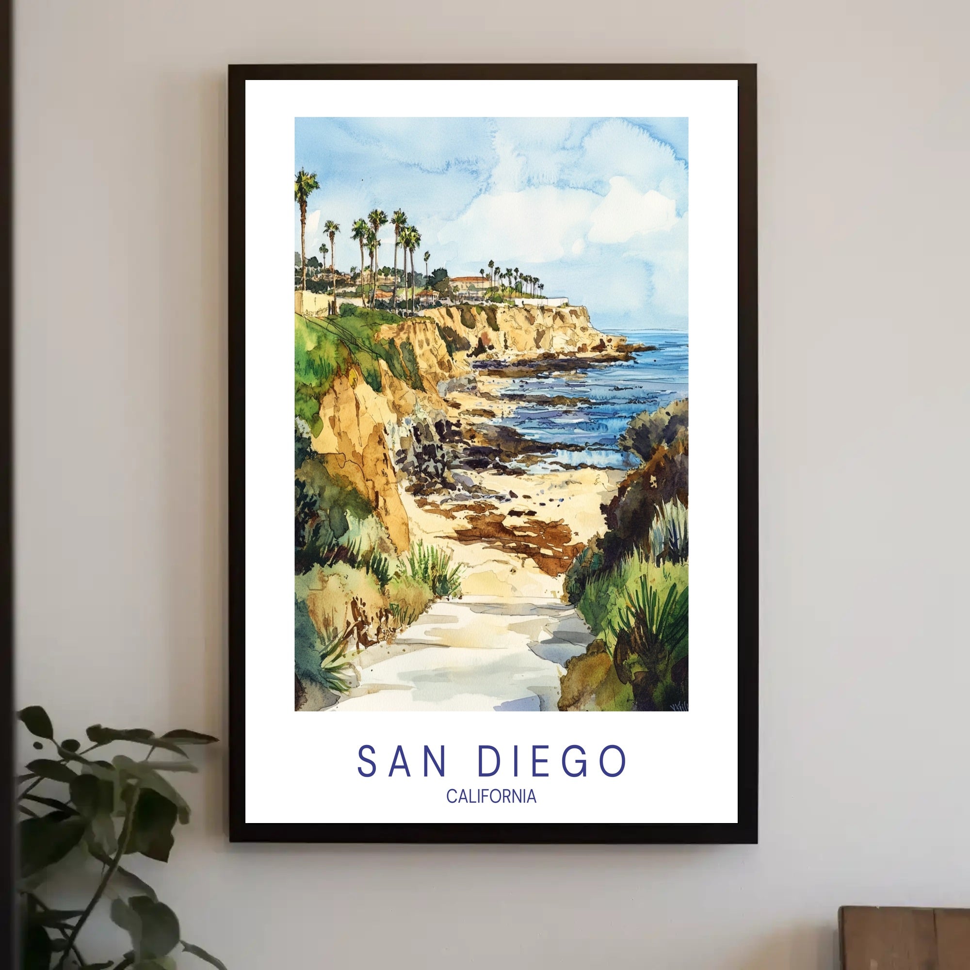 Scenic San Diego Coastline Poster PosterGoat