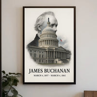 James Buchanan 15th President of the United States Reflections Poster