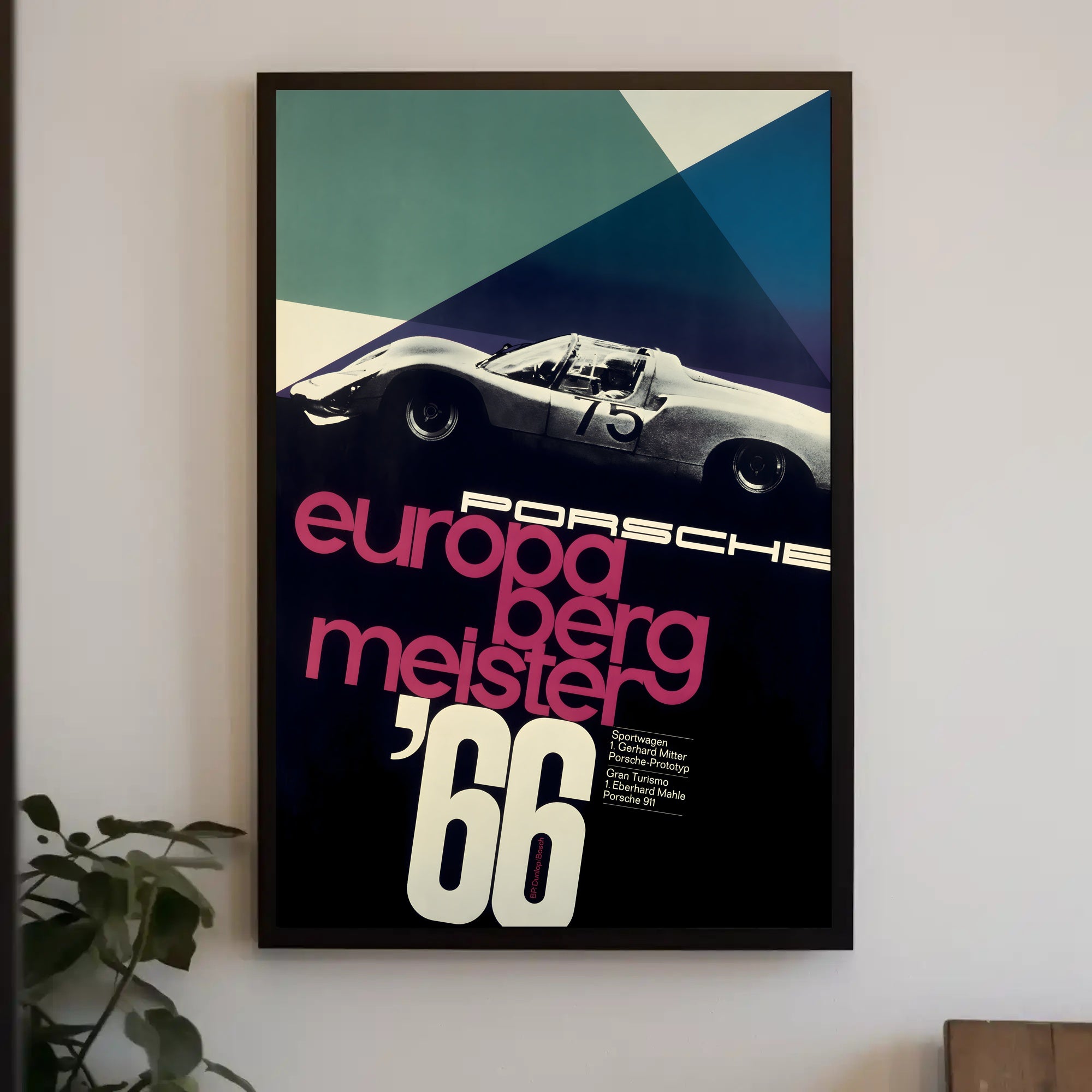 Porsche Europa Bergmeister '66 Poster