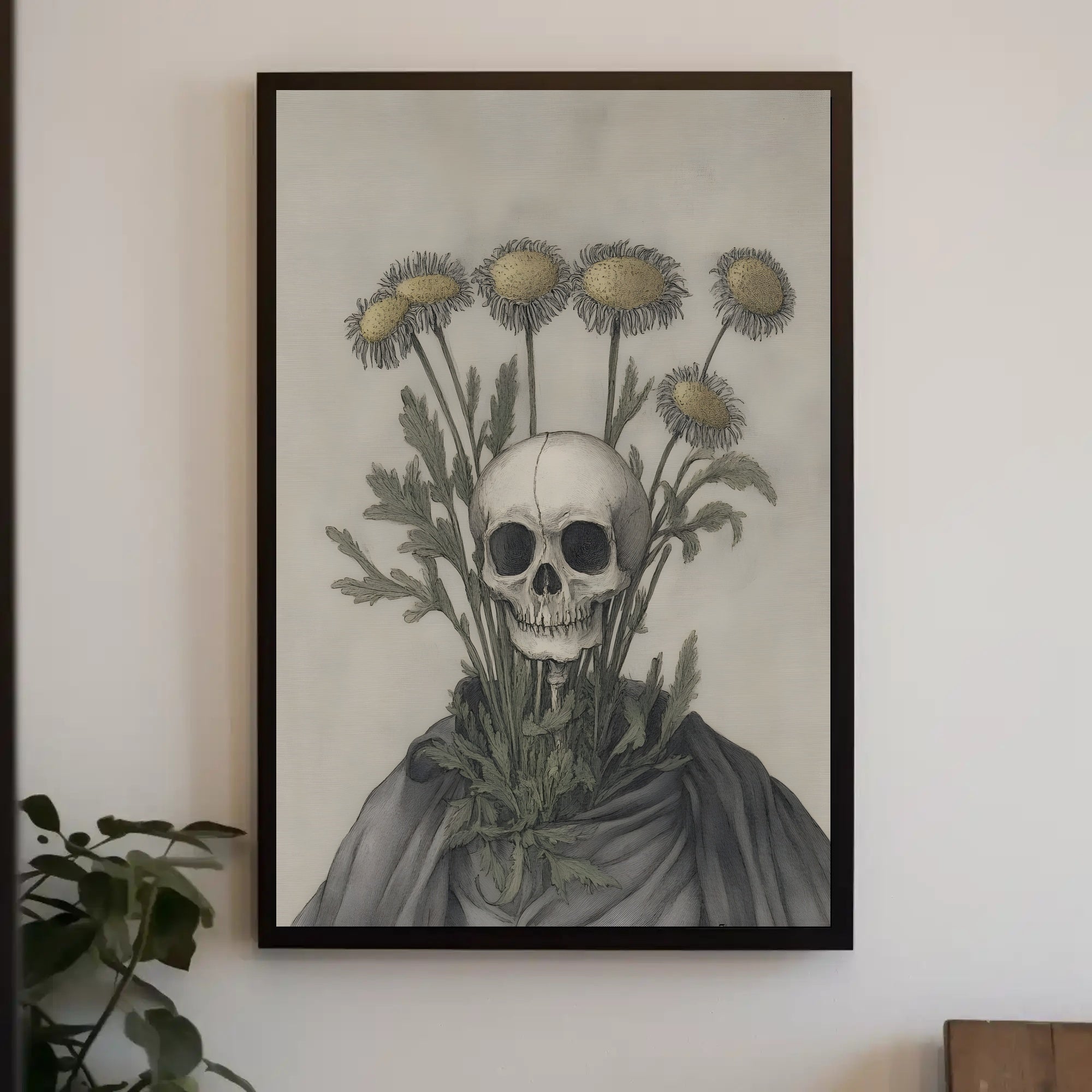 Life and Death Contrast Artistic Poster PosterGoat