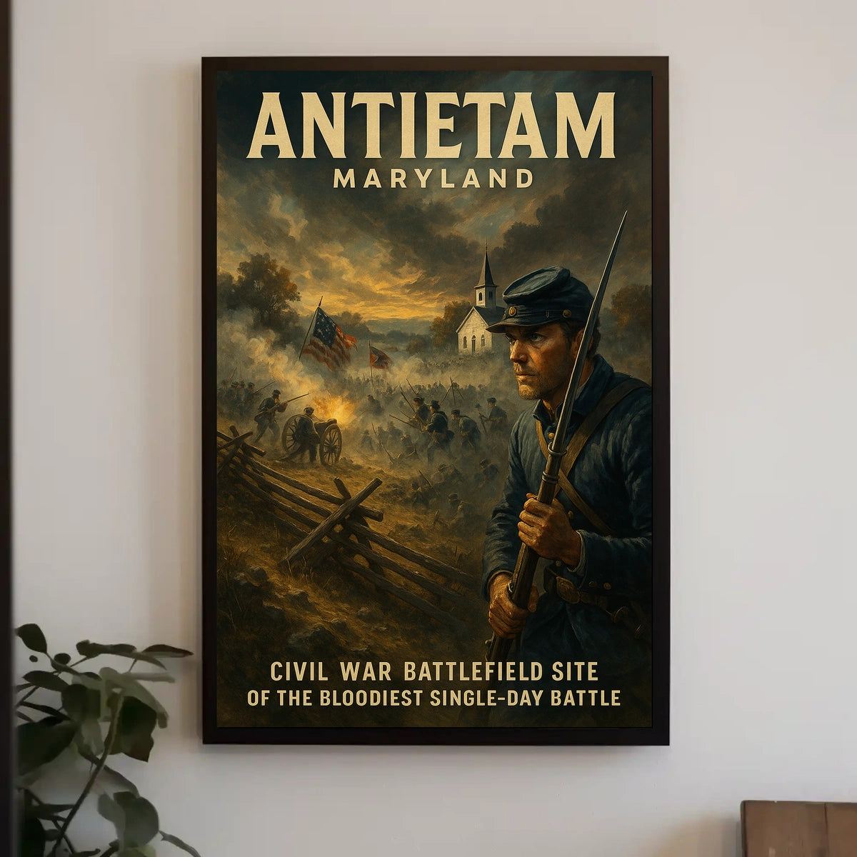 Antietam Civil War Battlefield Poster