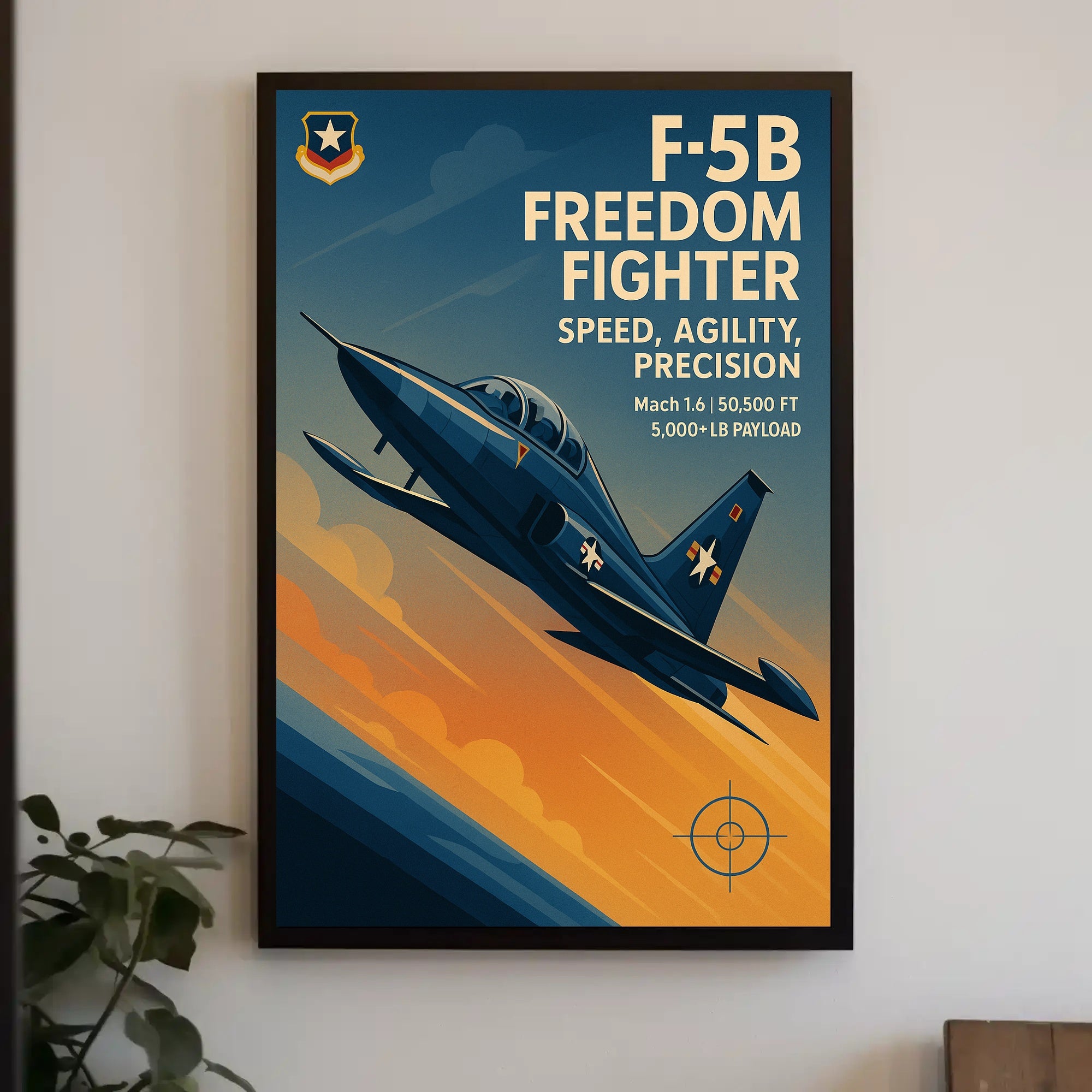 F-5B Freedom Fighter Poster PosterGoat