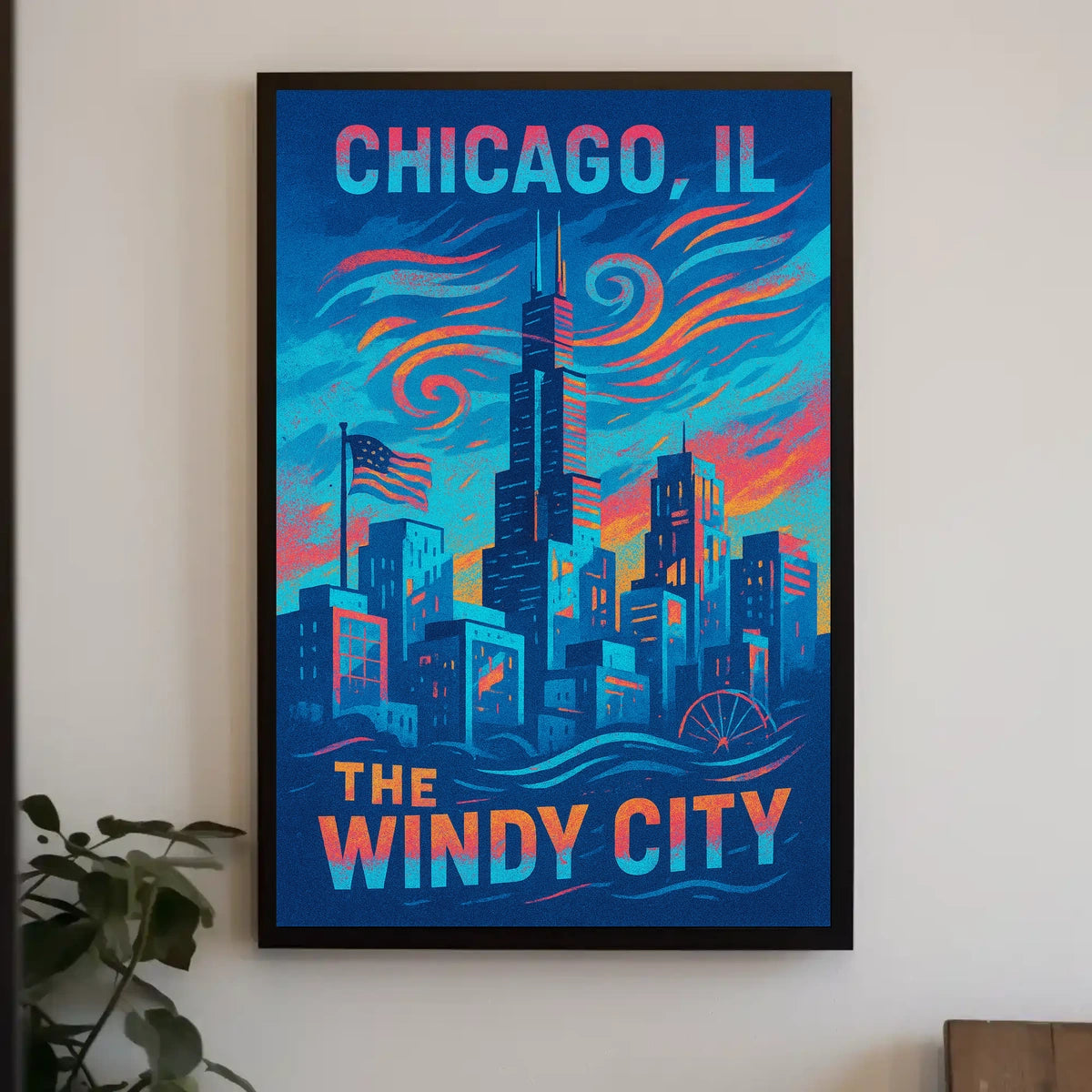Chicago, IL The Windy City Poster