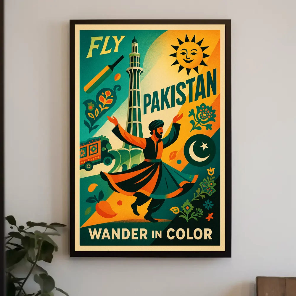 Wander In Color Pakistan's Cultural Expression Poster PosterGoat