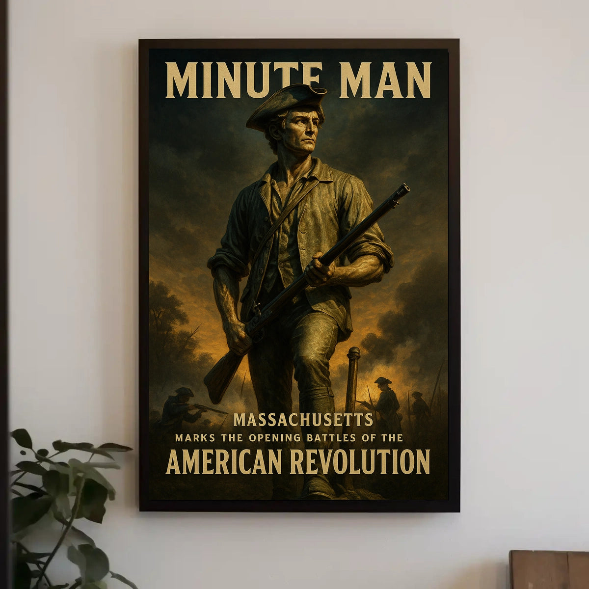 Minute Man American Revolution Poster