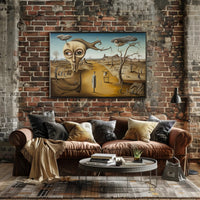 Surreal Head with Tree in Dreamlike Artistic Poster