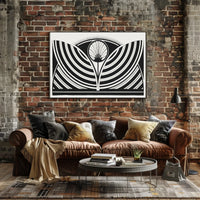 Abstract Geometric Art Deco Modern Symmetrical Poster