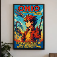 Ohio Where Legends Take Flight Poster