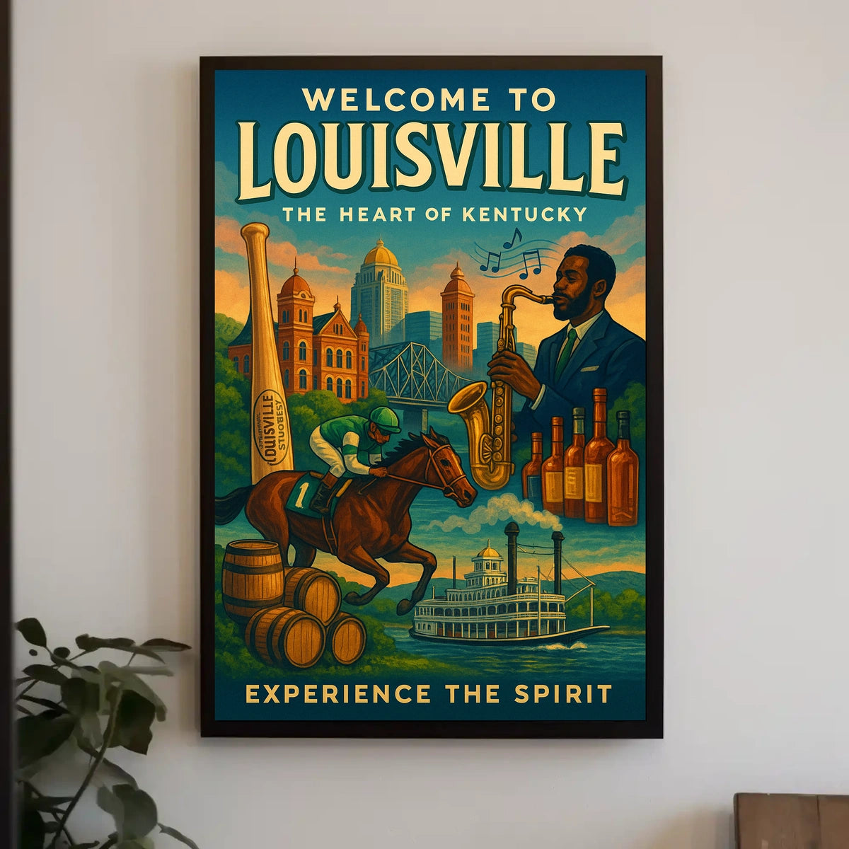Welcome to Louisville The Heart of Kentucky Poster
