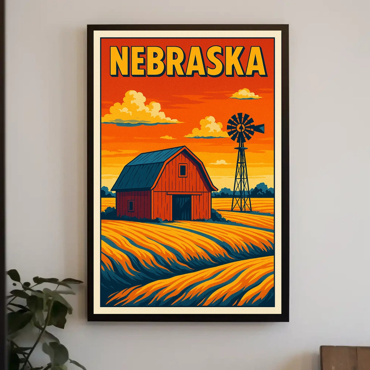 Nebraska Countryside Poster