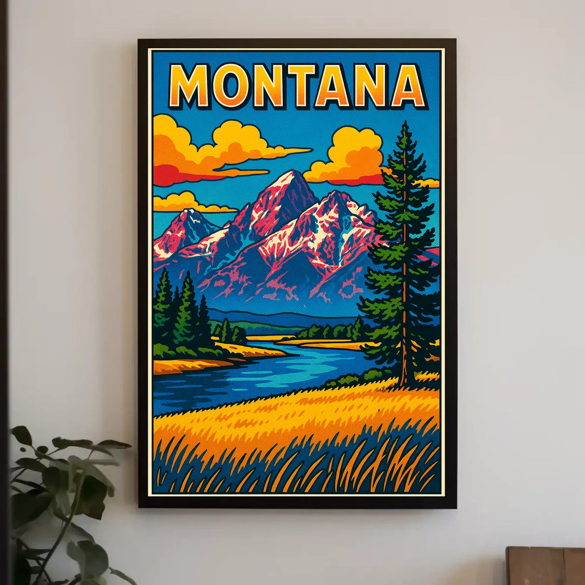 Montana Landscape Poster