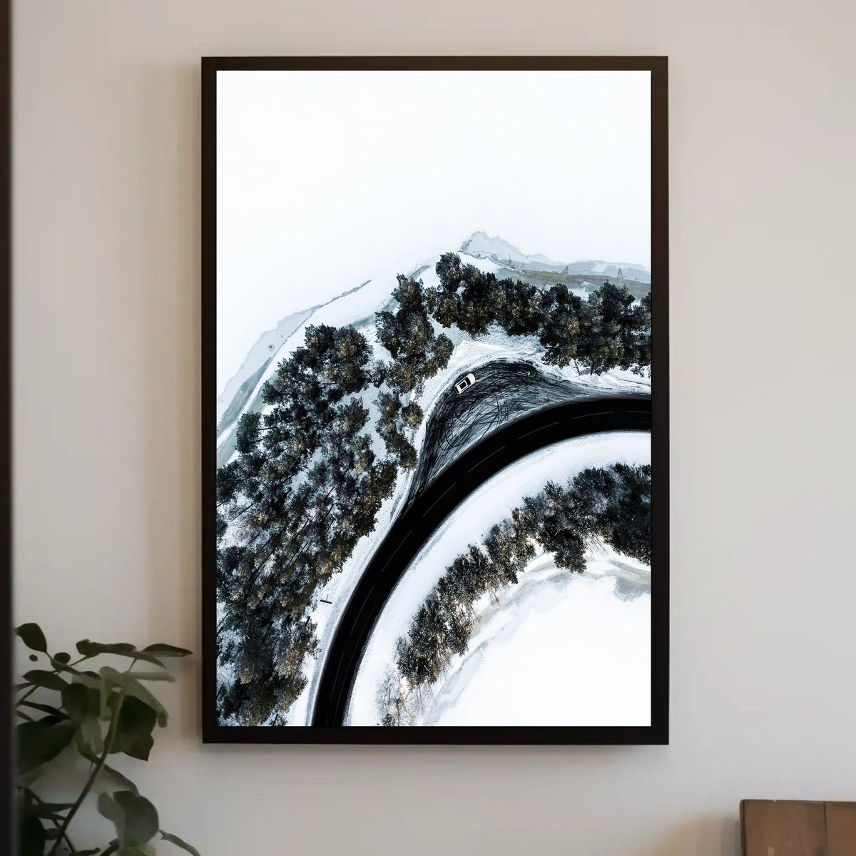 Winter Roadscape Poster