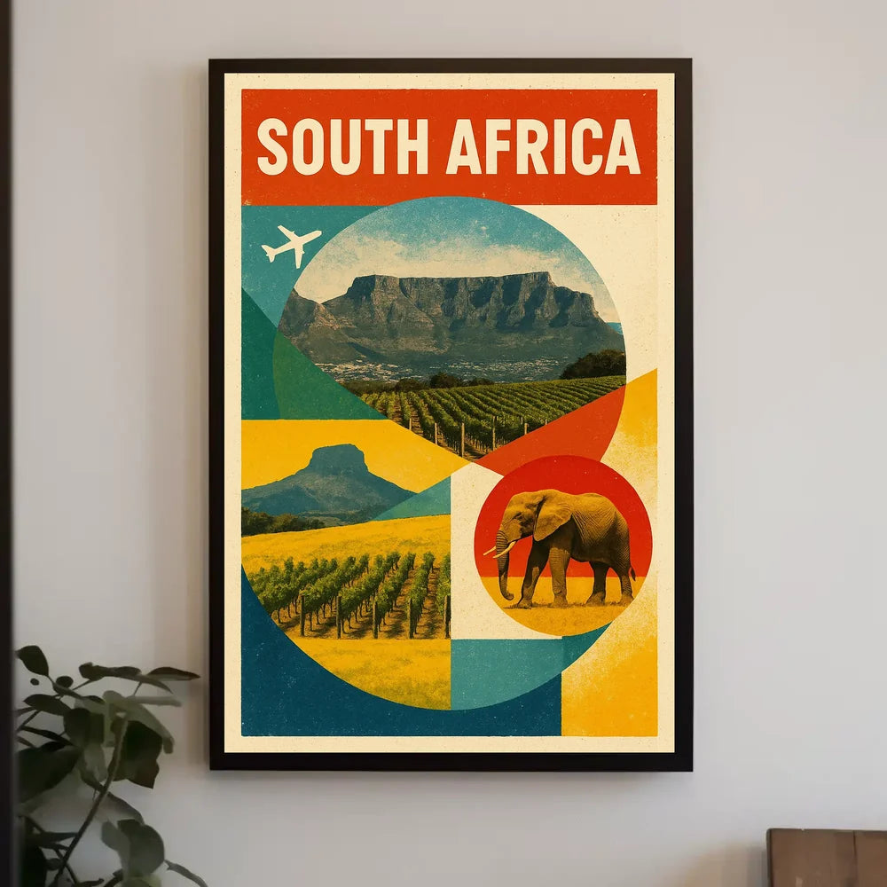 Discover South Africa Travel Inspiration Poster