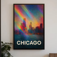Chicago Skyline Photography Realism Wanderlust Poster