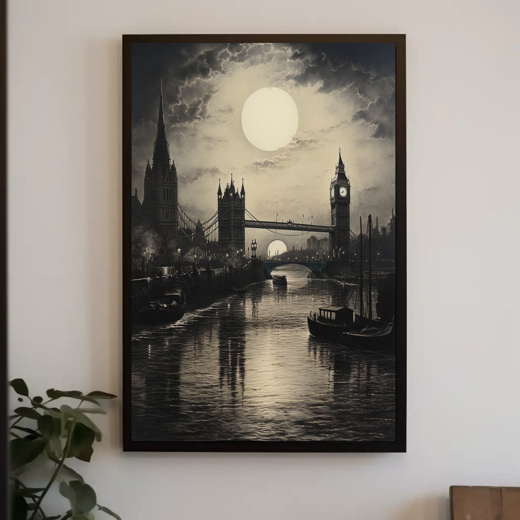 Moonlit London Poster