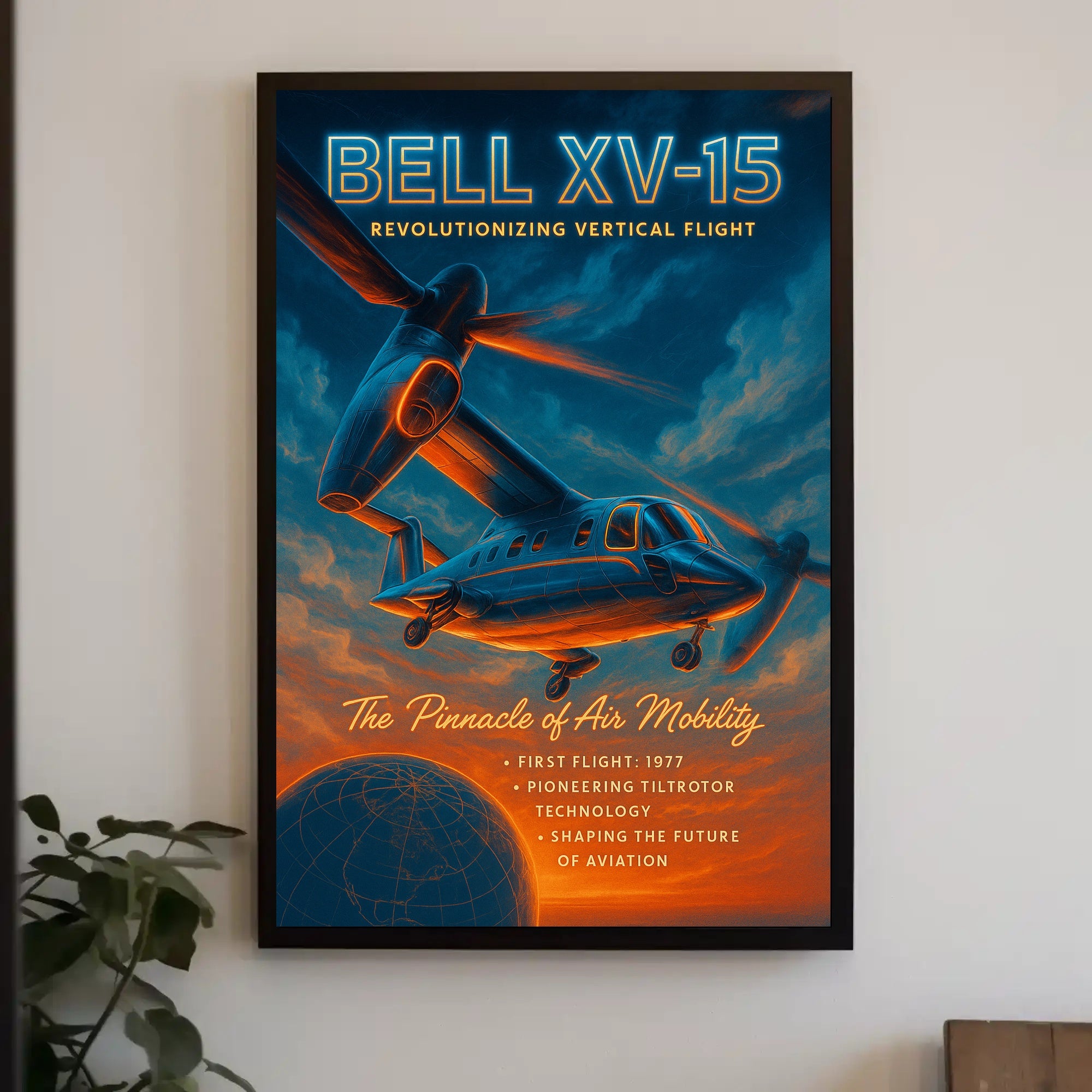 Bell XV-15 Revolutionizing Vertical Flight Poster PosterGoat