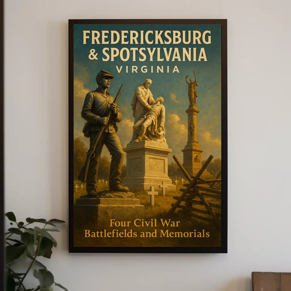 Fredericksburg Spotsylvania Civil War Poster