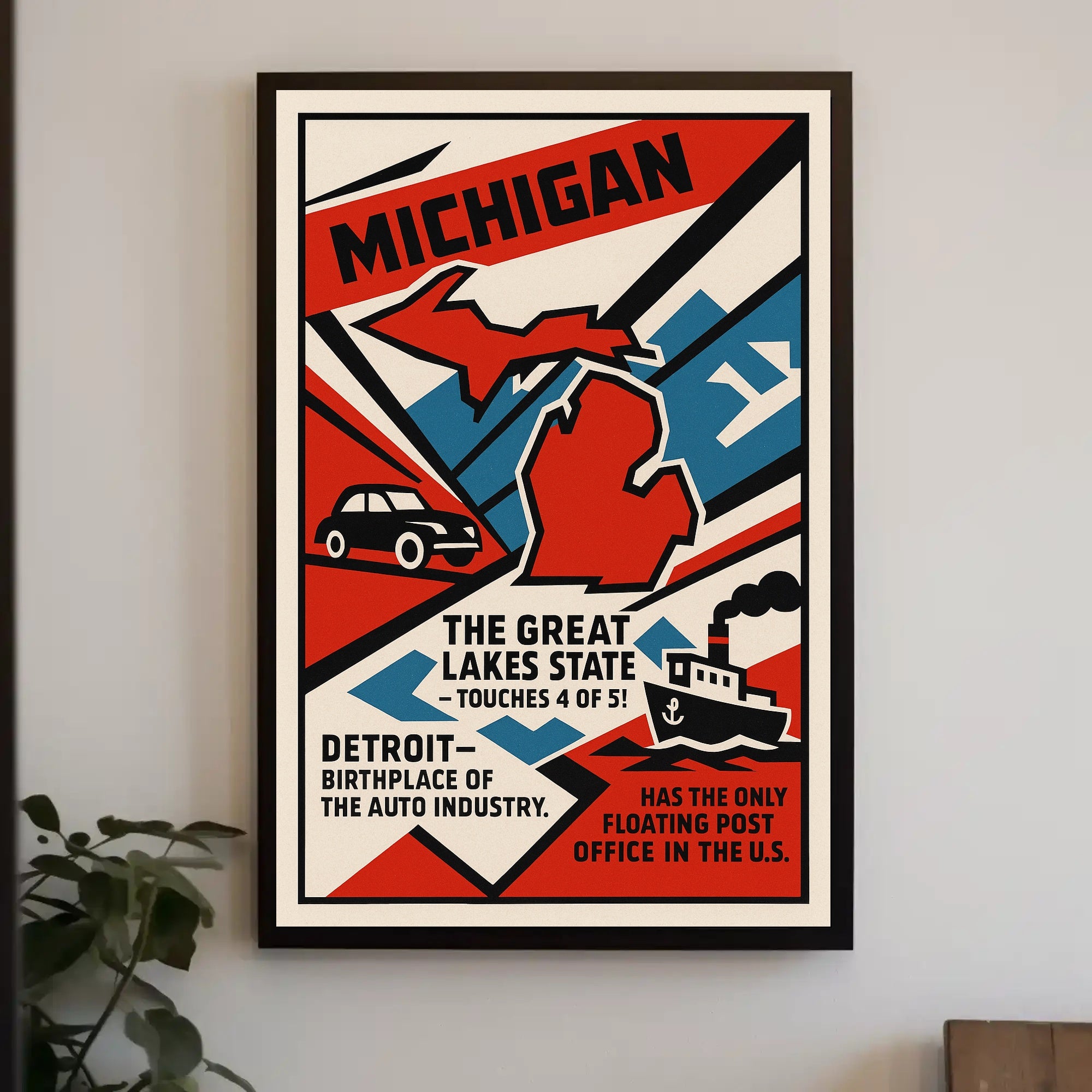 Michigan - The Great Lakes State Poster