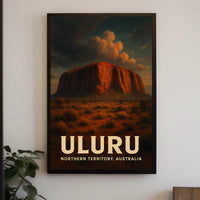 Uluru Australia Outback Sunset Decor Lovers Poster