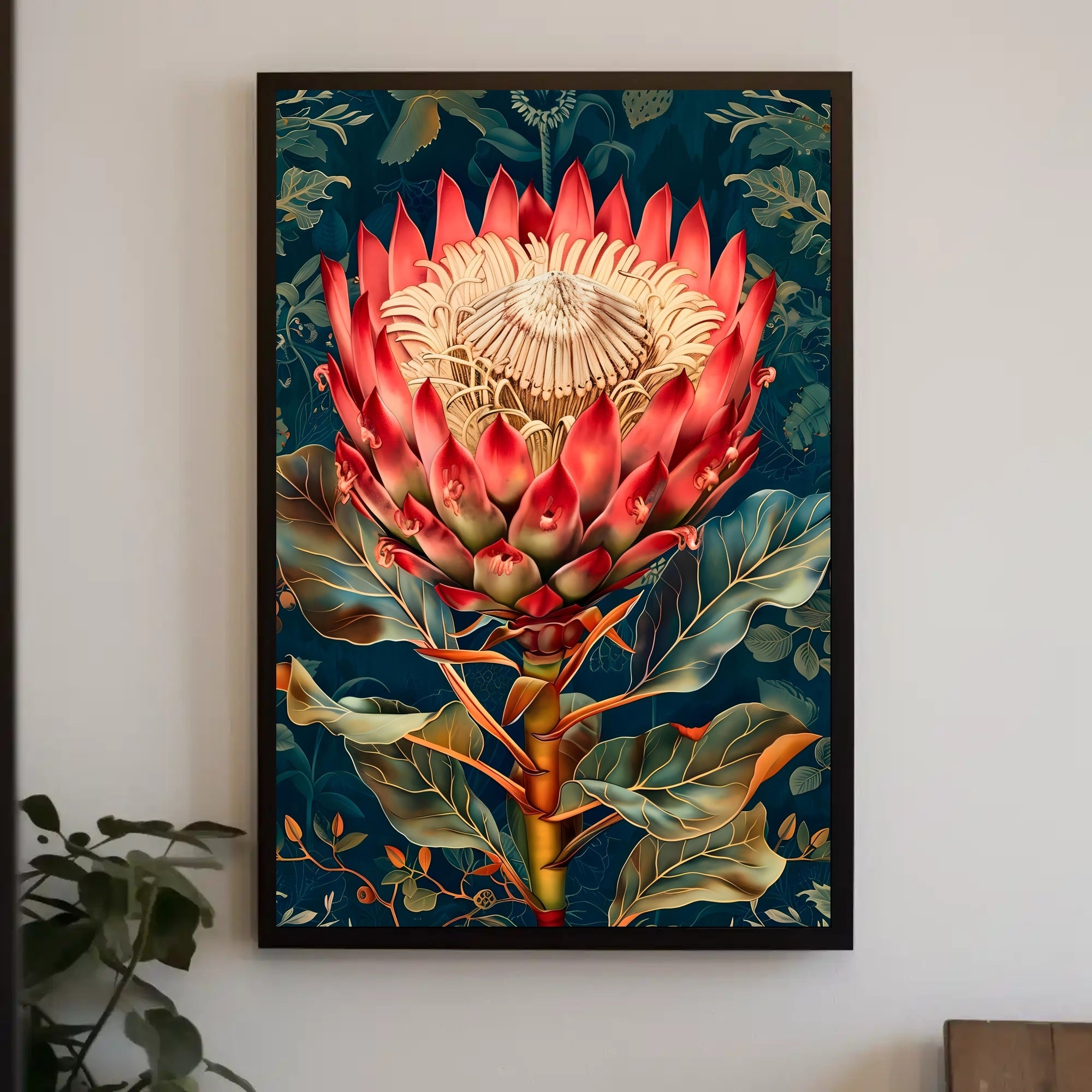 Vibrant Botanical Bloom Wall Art Print