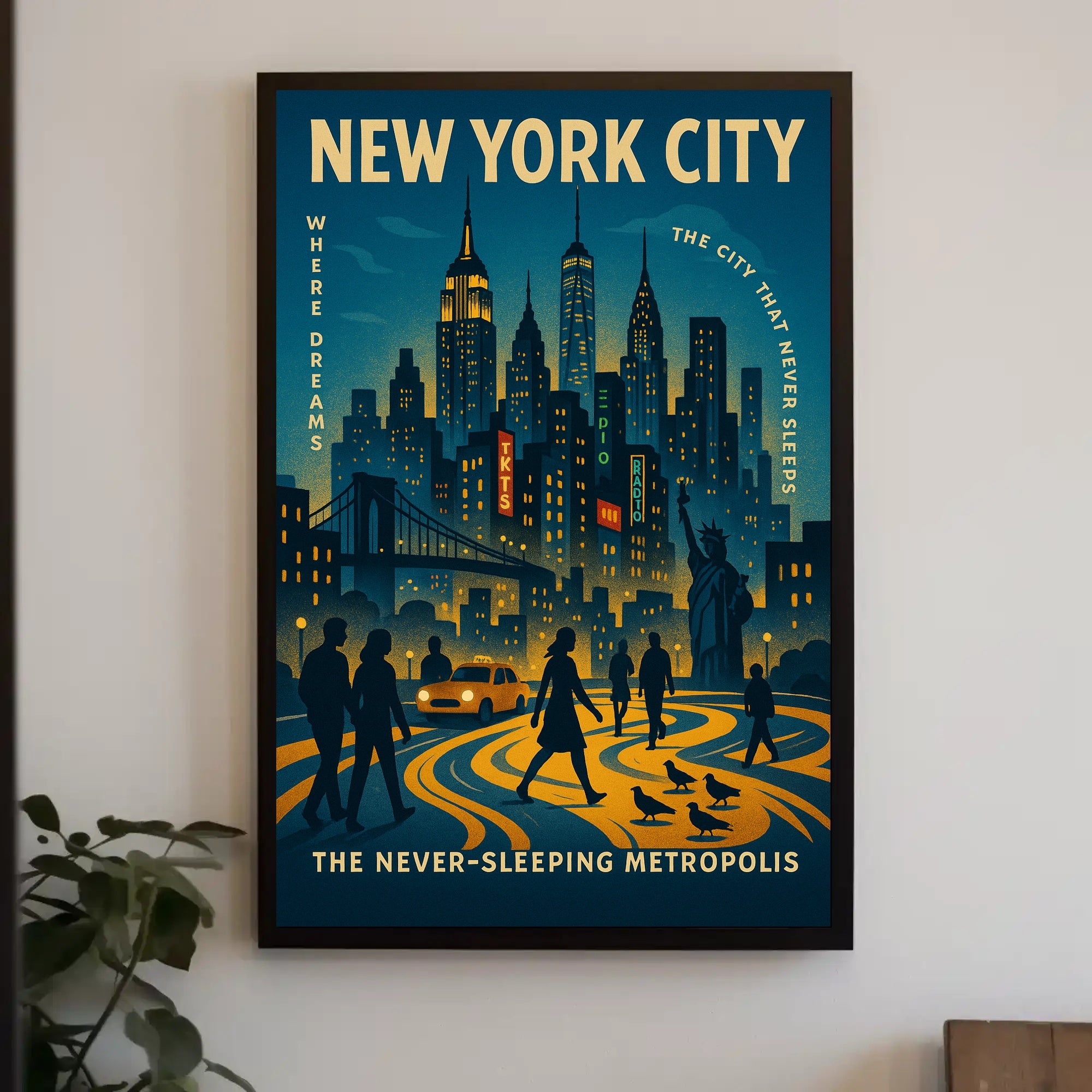 New York City The Never-Sleeping Metropolis Poster