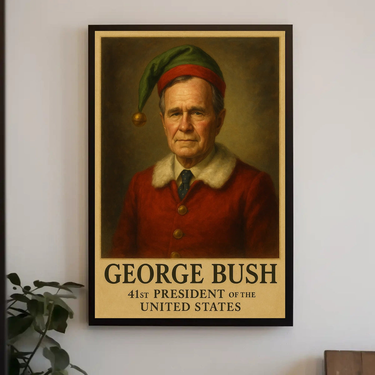 George Bush Santa Pop Art Political or Propaganda Poster