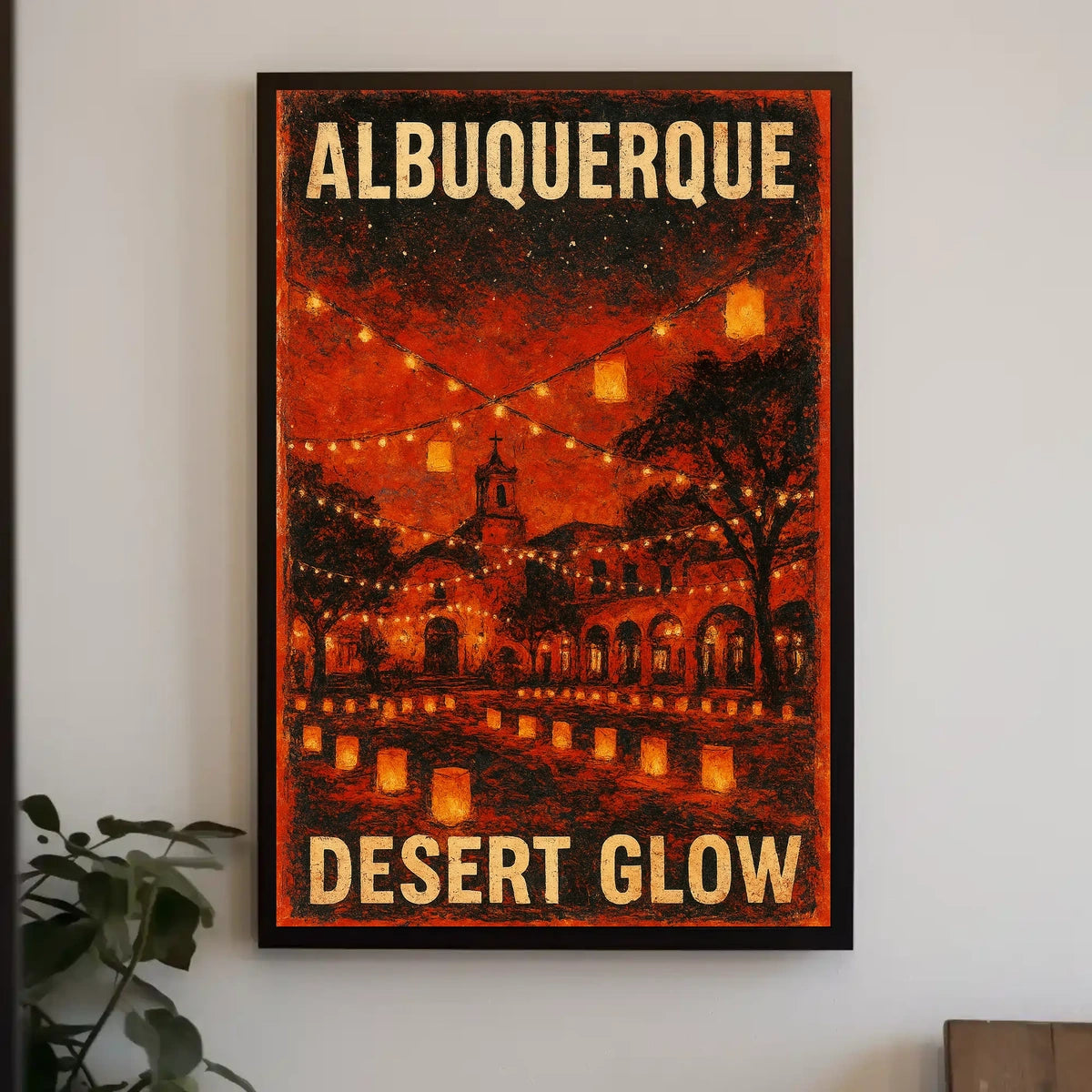 Albuquerque Desert Glow Poster