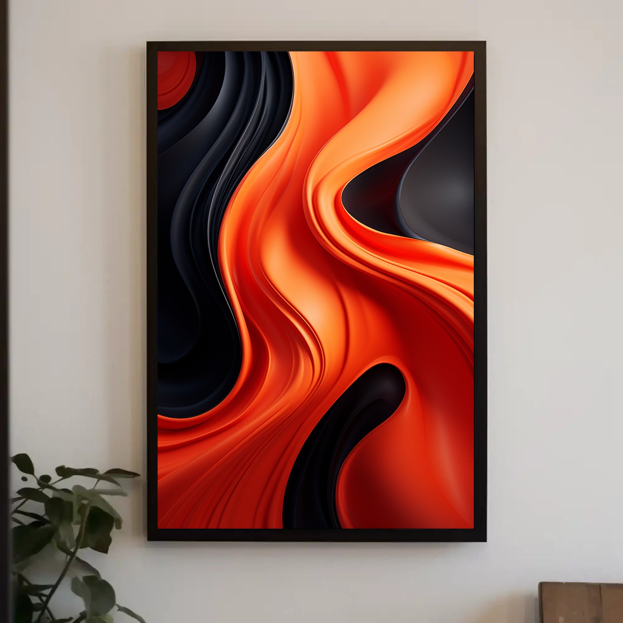 Abstract Waves Of Color Abstract Poster