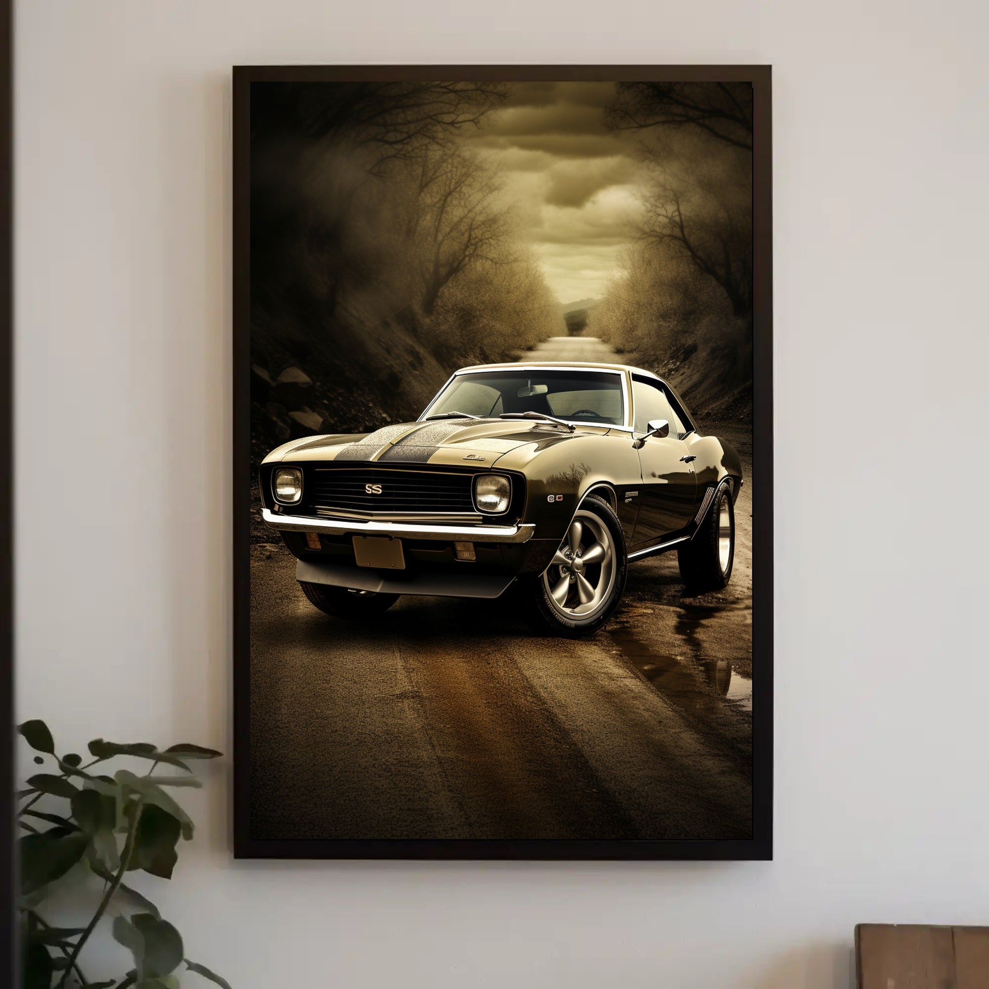Classic Muscle on the Open Road Poster PosterGoat