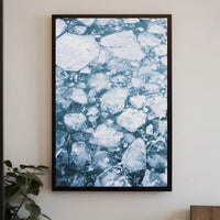 Icy Tundra Serenity Art Print - Abstract or Artistic Poster