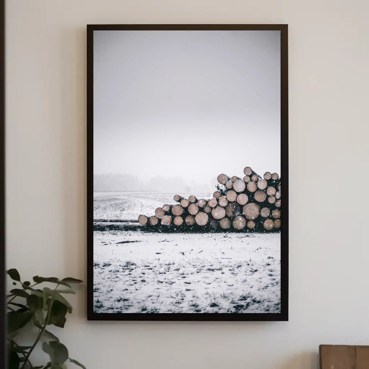 Serene Winter Timber Scene National Park Poster