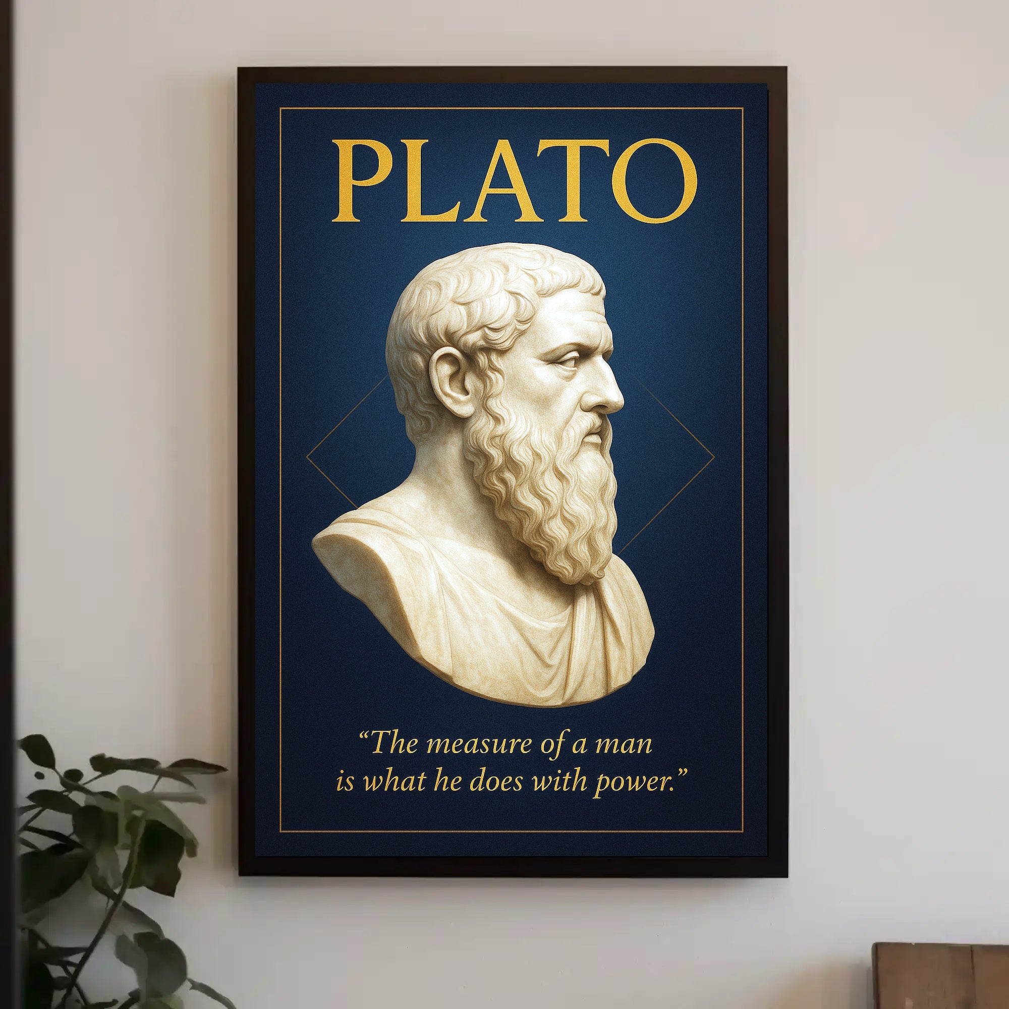 Plato The Measure of a Man Poster PosterGoat
