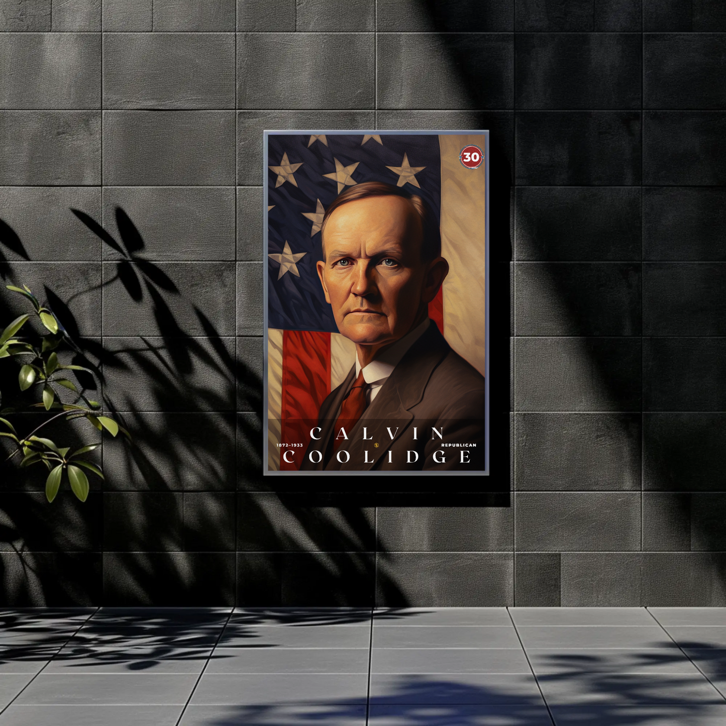 Calvin Coolidge 30th President Of The United States Portrait