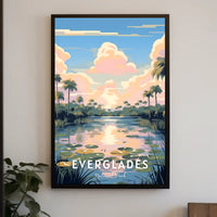 Serene Everglades Sunrise Tranquility National Park Poster