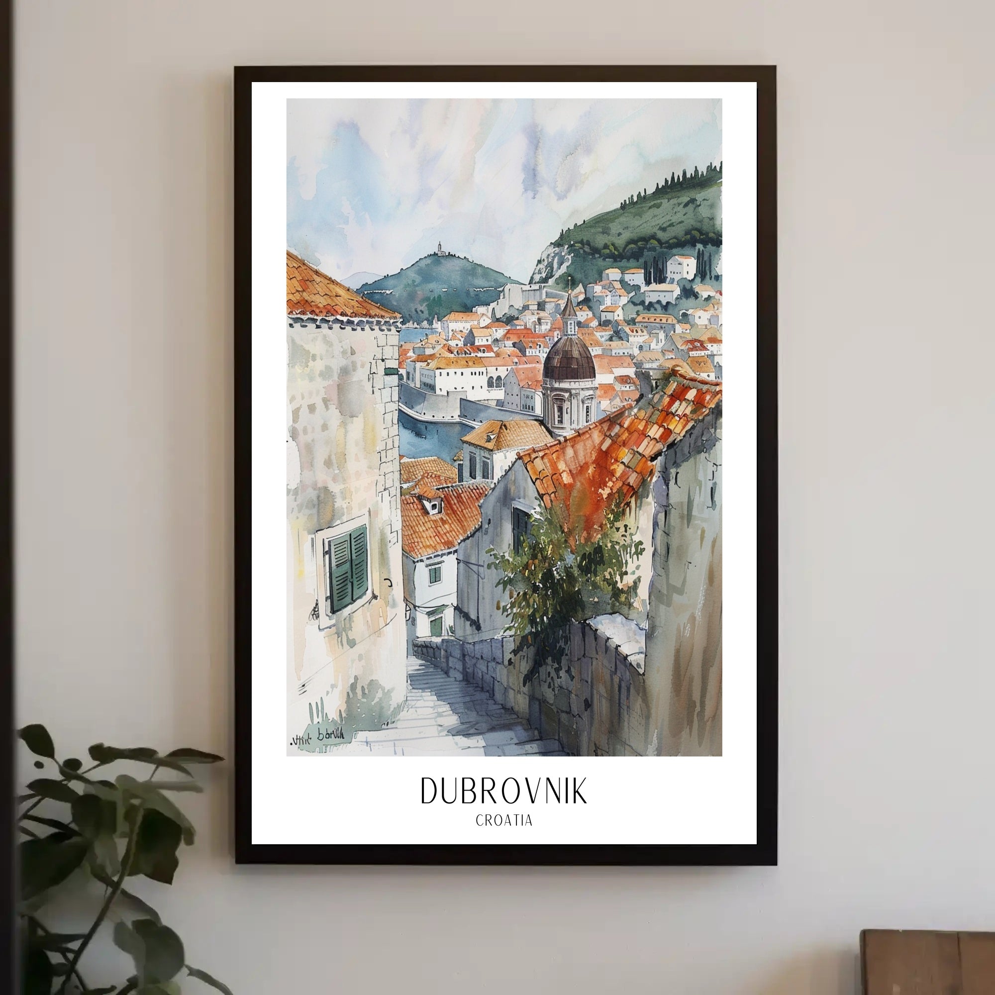 Scenic Dubrovnik Poster PosterGoat