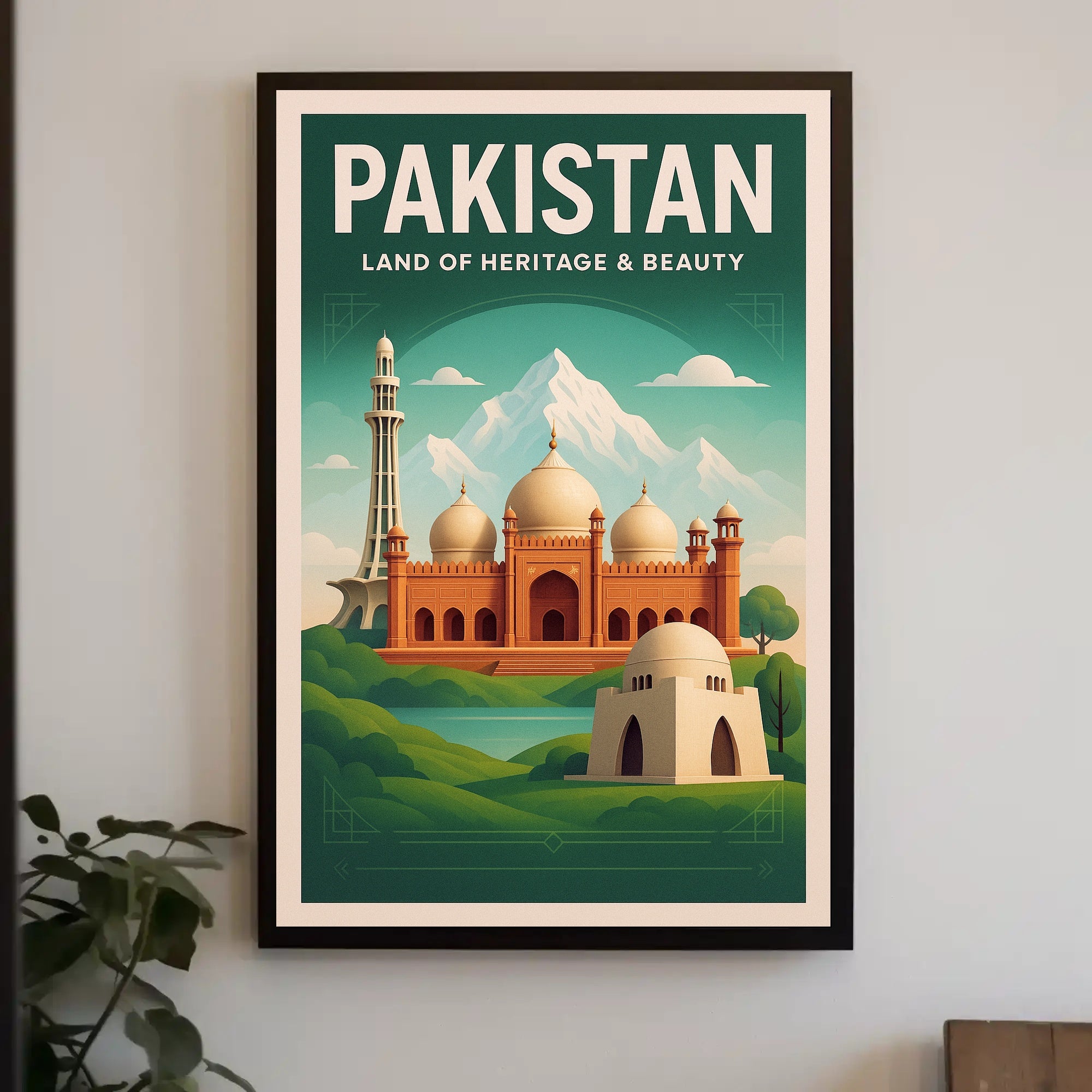 Pakistan Land of Heritage & Beauty Poster PosterGoat