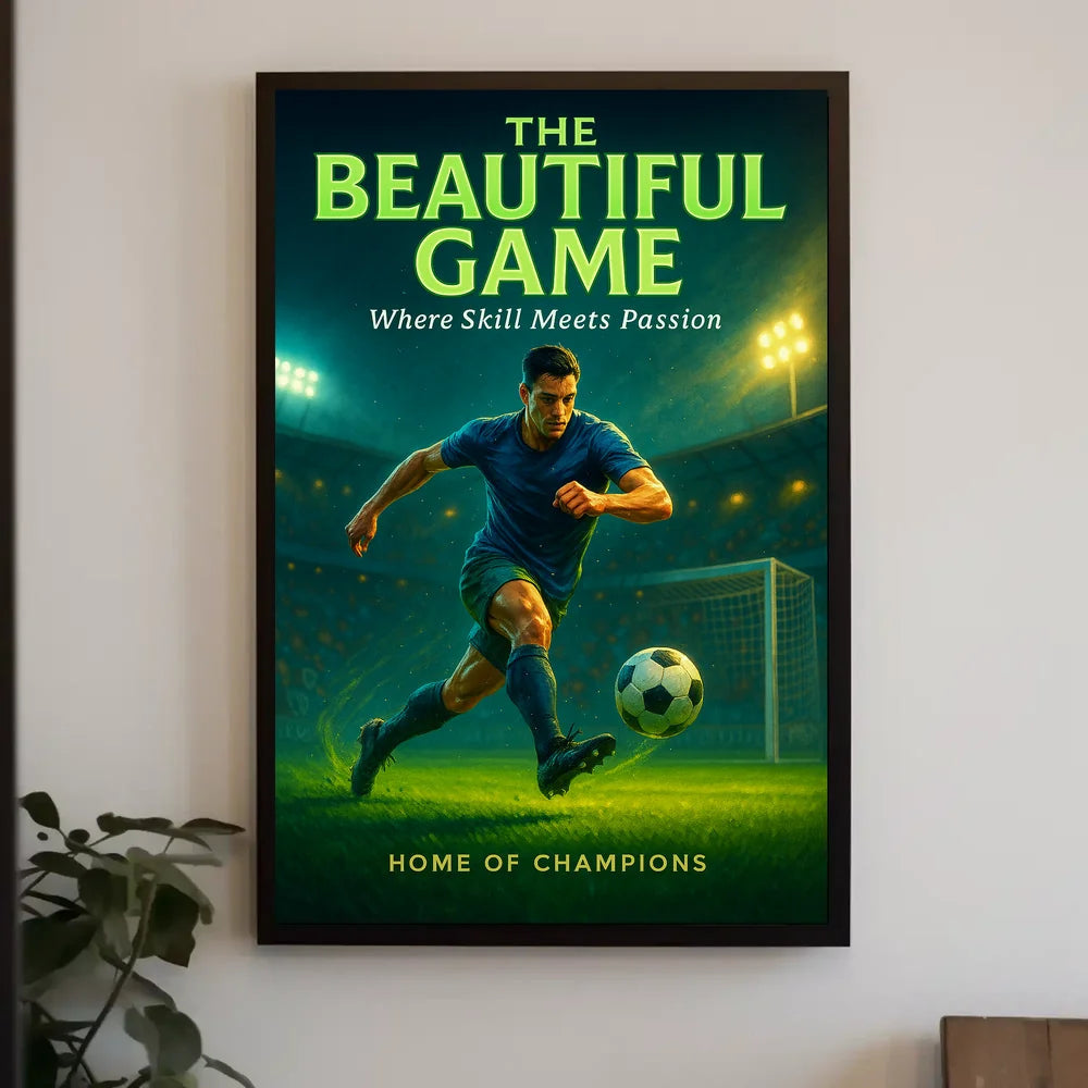 The Beautiful Game Soccer Sports Poster PosterGoat