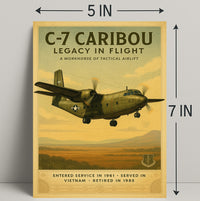C-7 Caribou Legacy In Flight Poster Art PosterGoat
