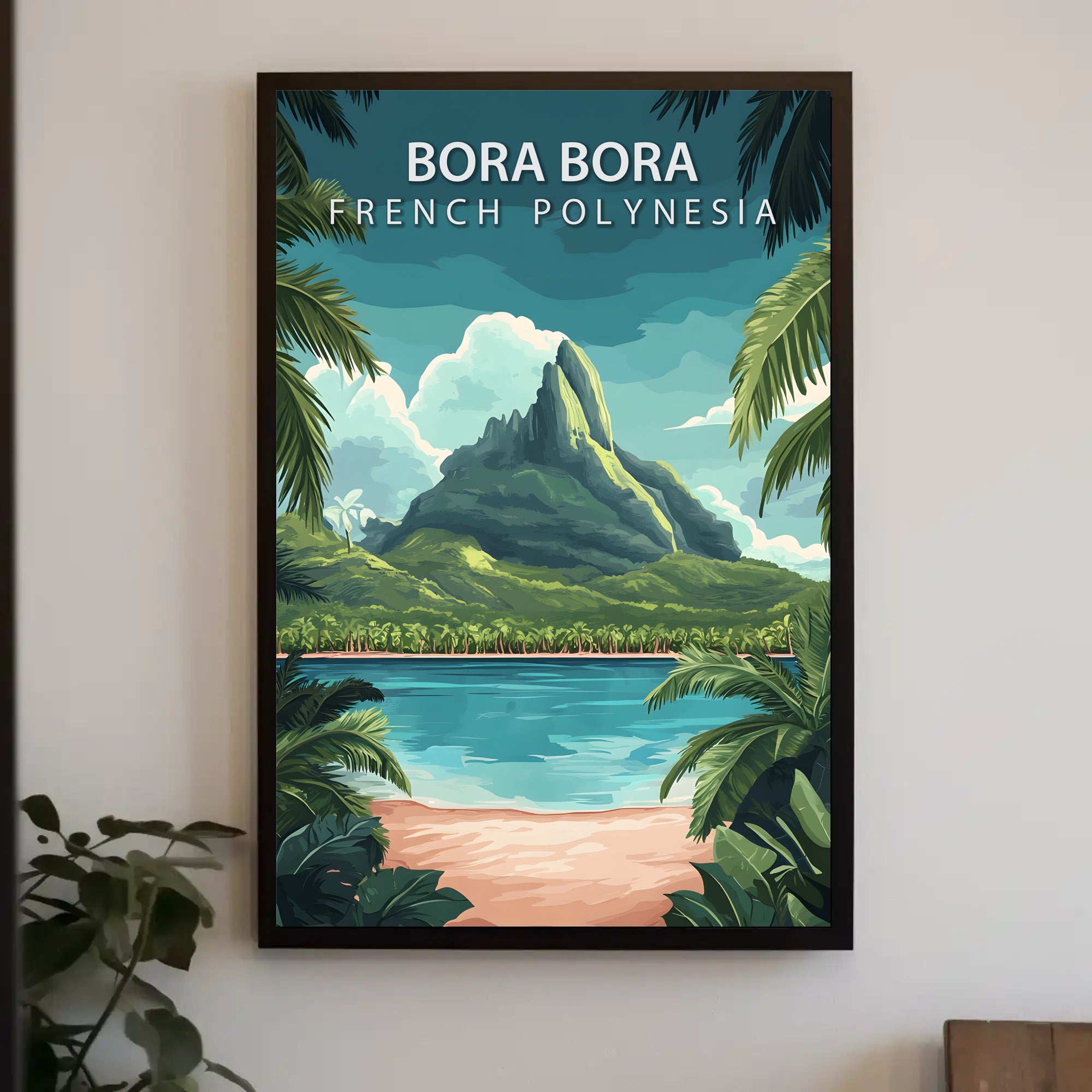 Scenic Bora Bora Travel Poster PosterGoat