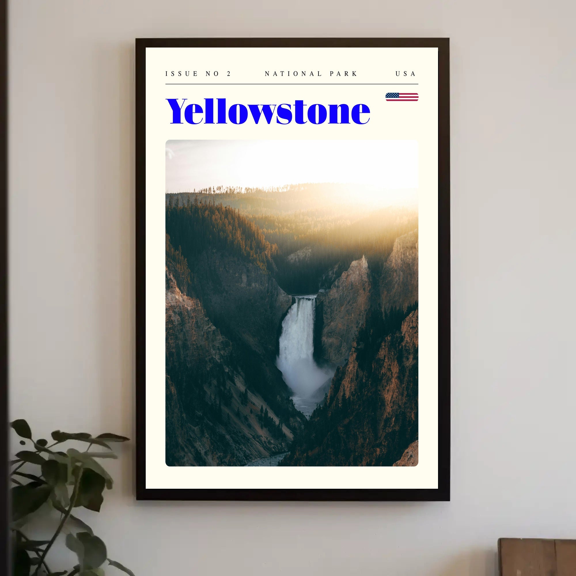 Yellowstone National Park Poster Vintage Print