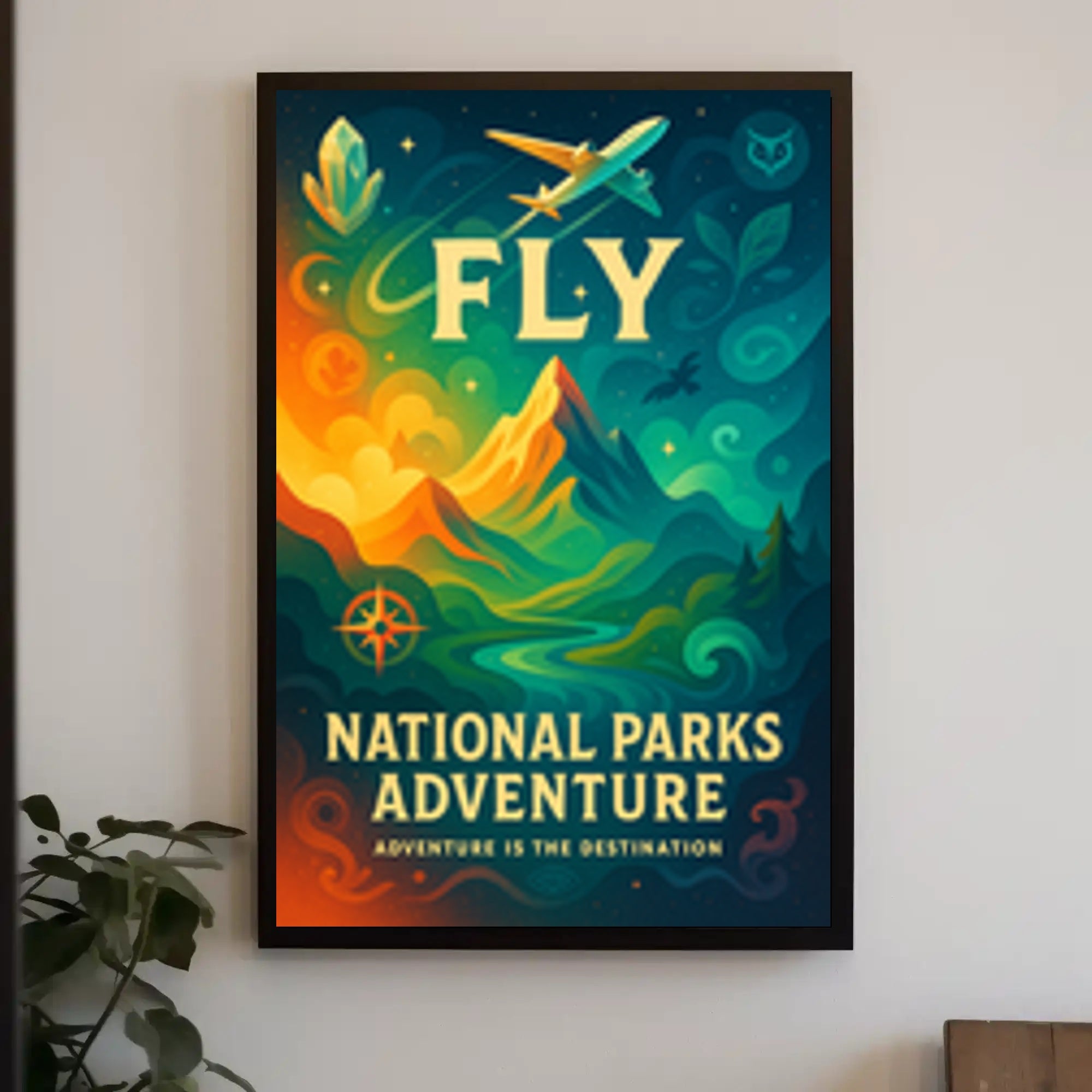 National Parks Travel Poster Adventure Print