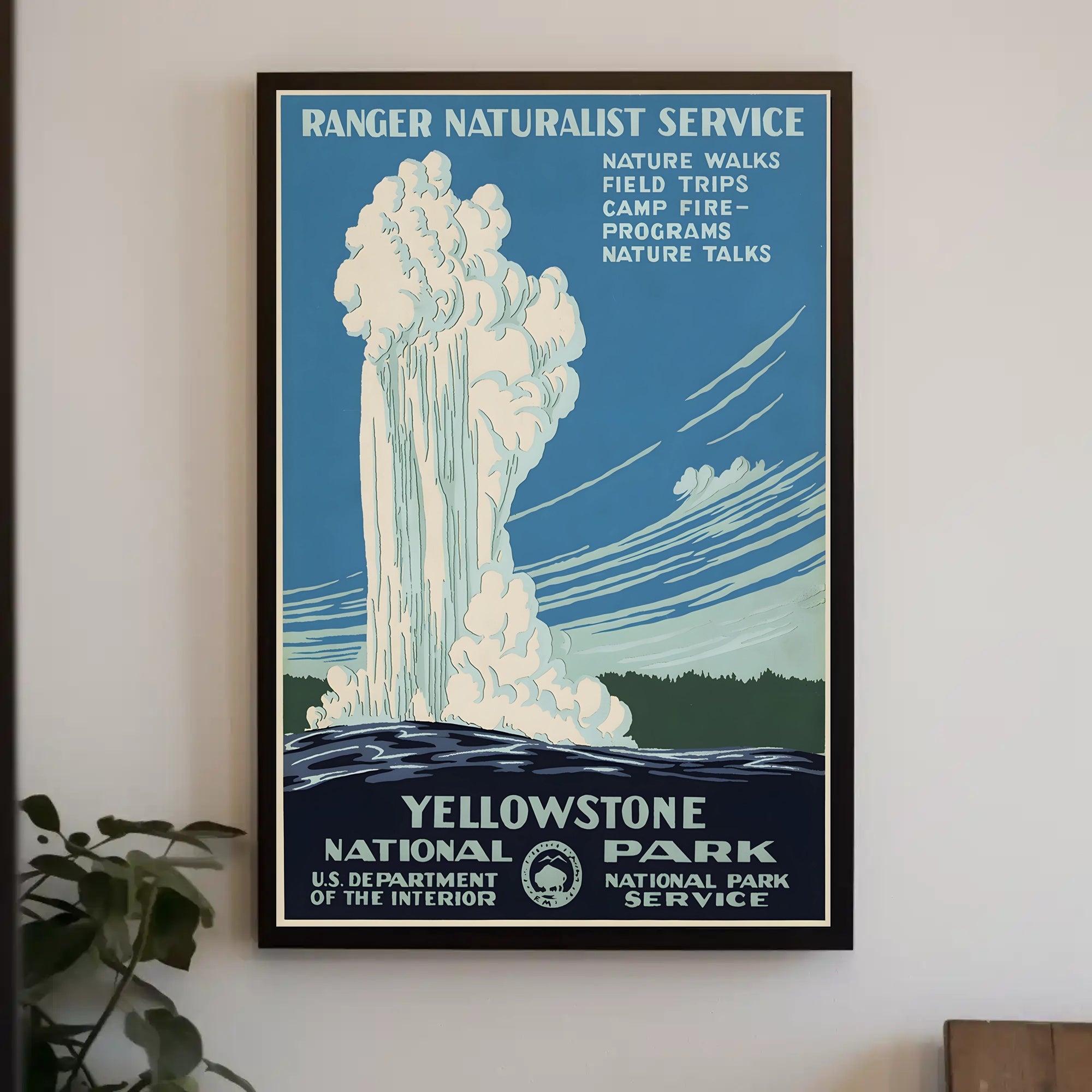 Yellowstone National Park Vintage Poster Print