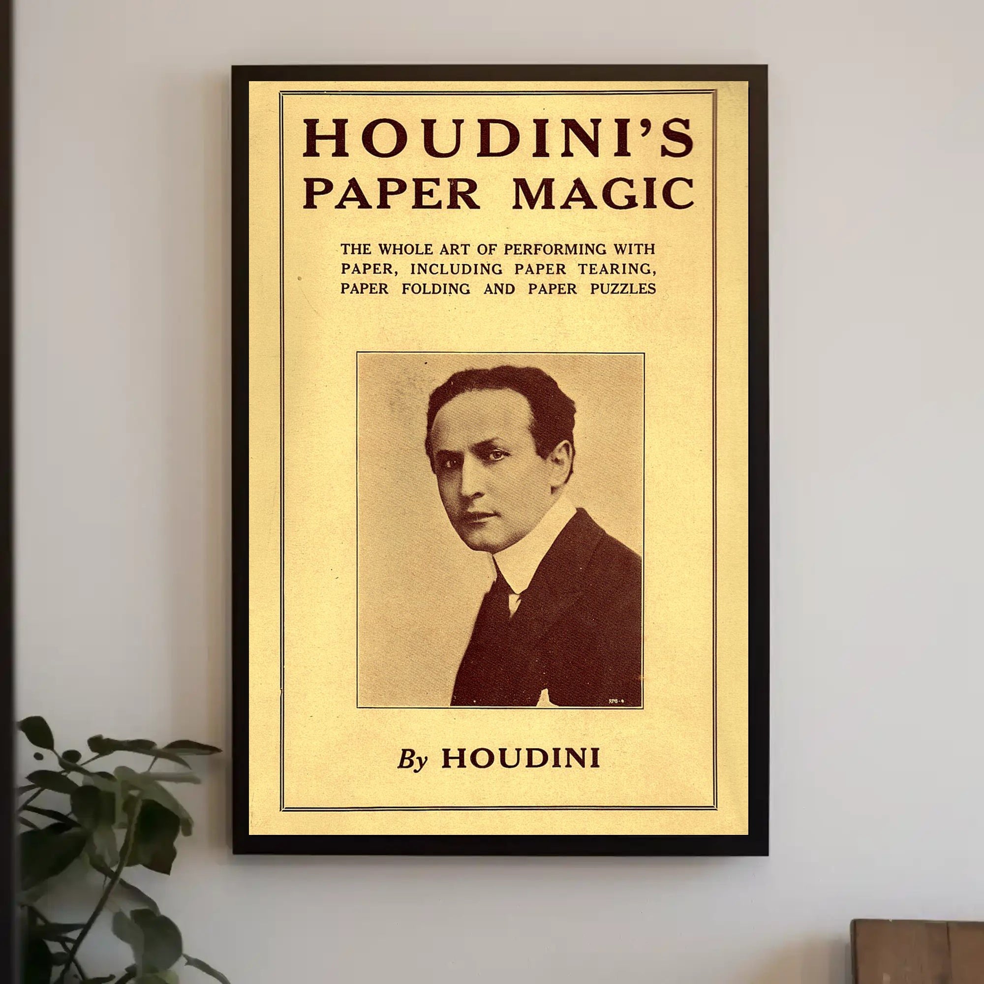 Houdini's Paper Magic: Vintage Cultural or Heritage Poster