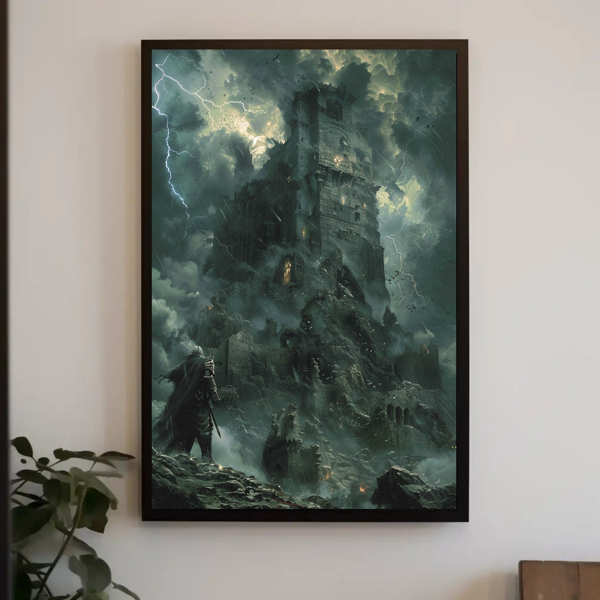 Eerie Medieval Fortress Adventure in Fantasy or Mythology Poster PosterGoat