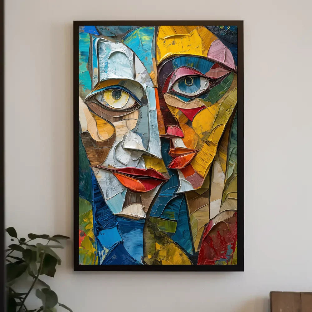 Futuristic Cityscape with Neon Lights Poster